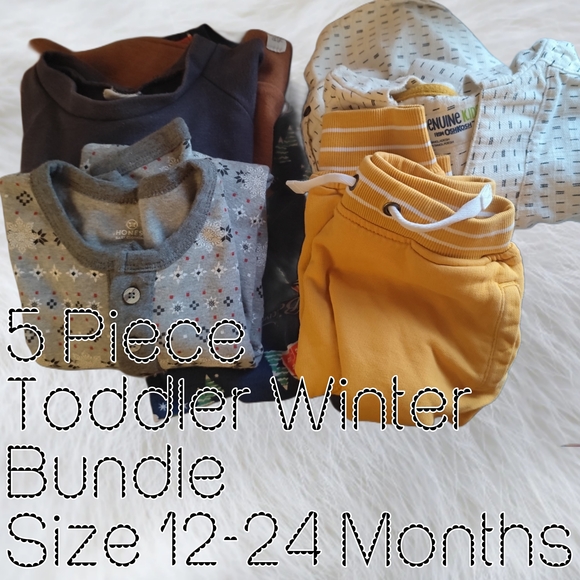 5 Piece Winter Toddler Bundle 12-24 Months EUC - Picture 2 of 7